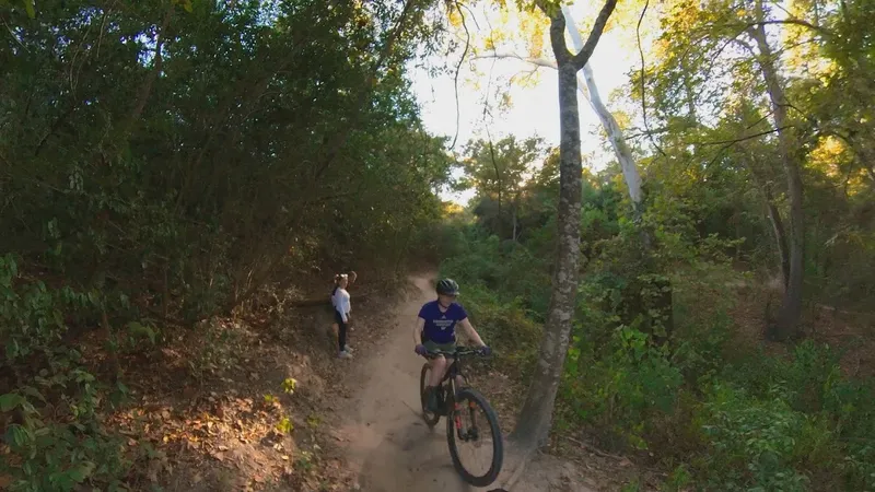 Kid-friendly bike trails Memorial Park Mountain Biking Trails