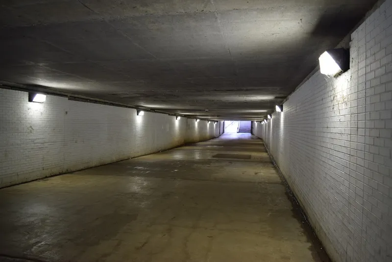 Kid-friendly bike trails East Ohio Pedestrian/Bike pass through Tunnel to Jane Addams Memorial Park