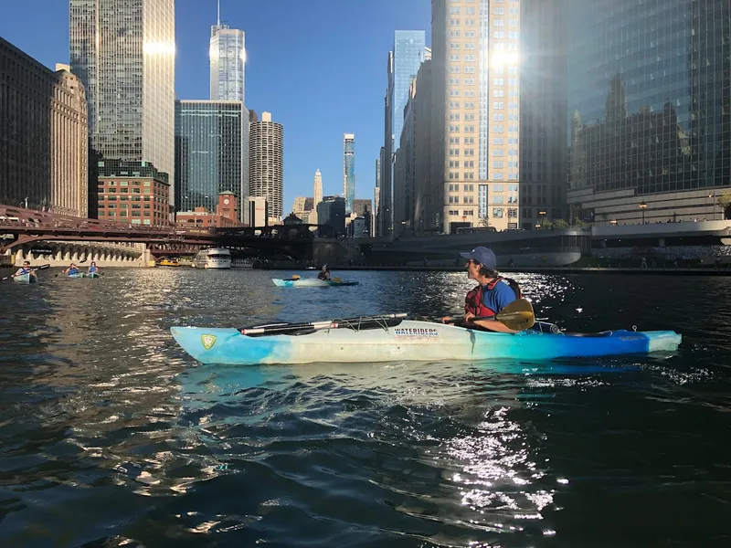 places to go kayaking Wateriders at Bubbly Creek -- Chicago River Kayak Tours and Rentals