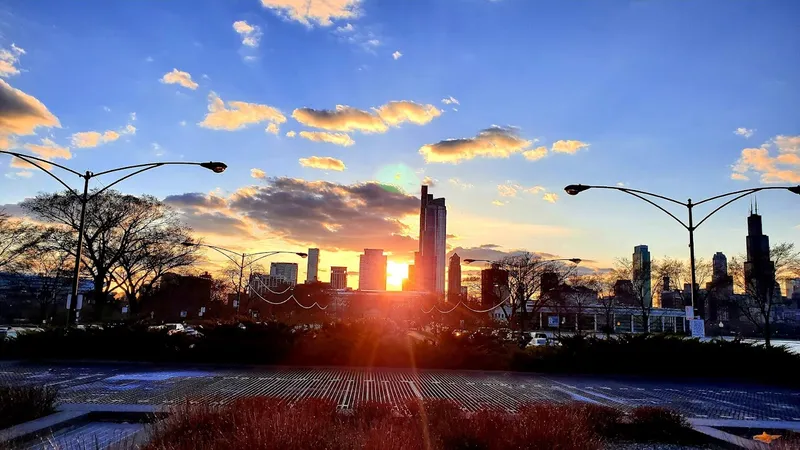 Places for sunsets Adler Planetarium Skyline Walk