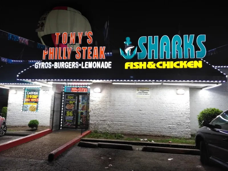 late night restaurants Sharks Fish & Tony's Steak