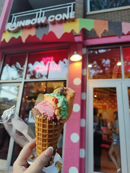 milkshakes The Original Rainbow Cone in Wicker Park