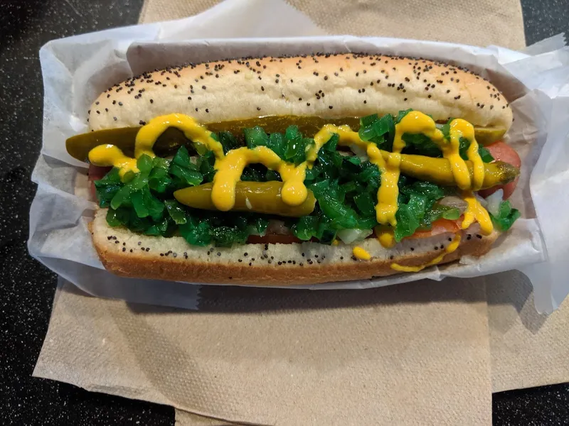 chicken roll Rush Street in O'Hare