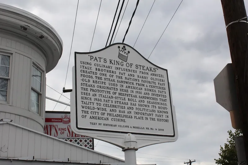 philly cheesesteaks Pat's King of Steaks