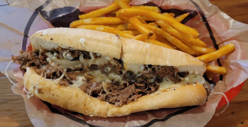 philly cheesesteaks Texadelphia - The Strand