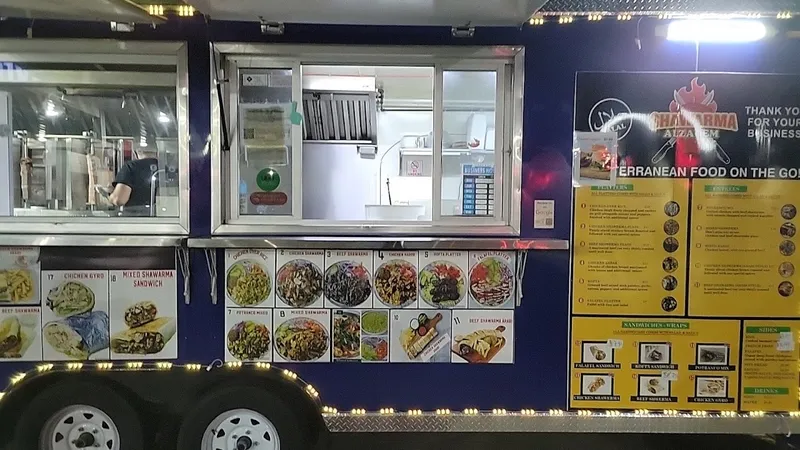 Palestinian restaurants Shawarma alzaeem food truck