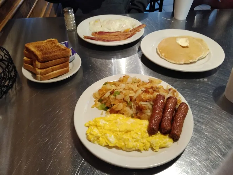 fried eggs Happy Restaurant in Germantown