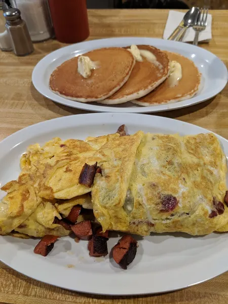 fried eggs John's Diner in Germantown