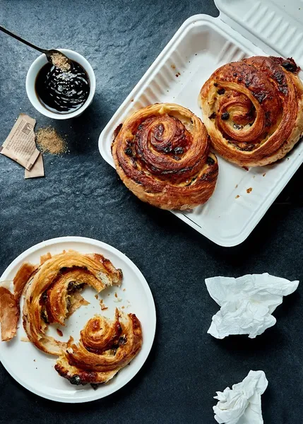 cinnamon rolls Four Worlds Bakery