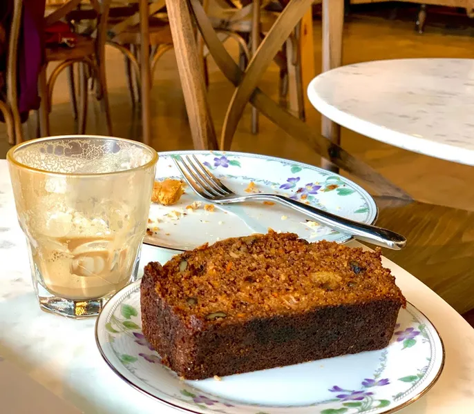 carrot cake Leila Bakery & Cafe