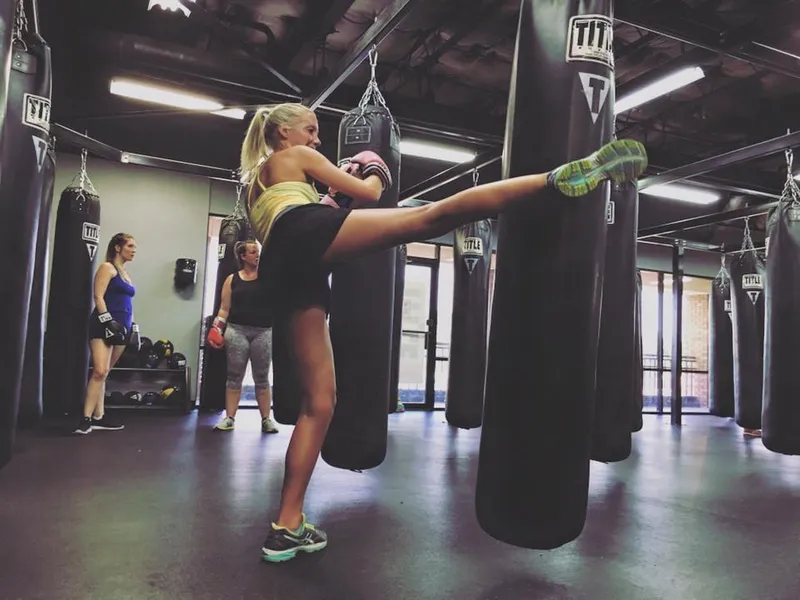 kickboxing classes TITLE Boxing Club Dallas Uptown