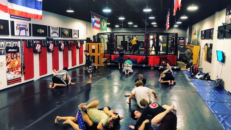 kickboxing classes Dominion MMA®, Brazilian Jiu Jitsu & San Antonio MMA Training Gym.