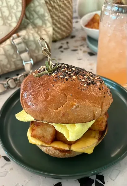 egg sandwich Box St. All Day Brunch - Hemisfair