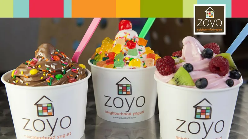 frozen yogurt Zoyo Neighborhood Yogurt