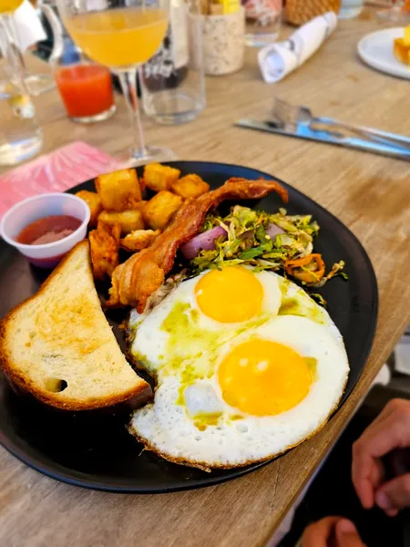 fried eggs Box St. All Day Brunch - Hemisfair