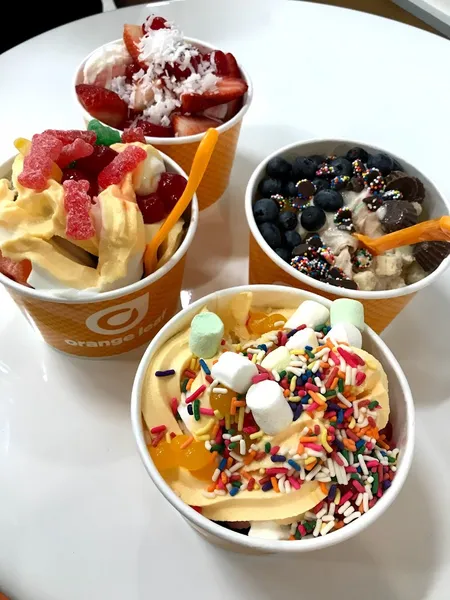 frozen yogurt Orange Leaf Frozen Yogurt