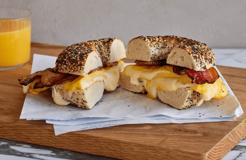 egg sandwich Spread Bagelry