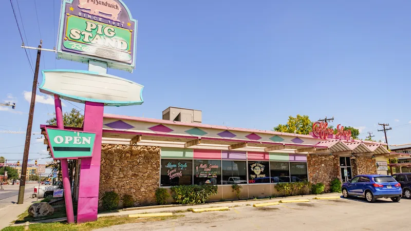 cole slaw San Antonio Pig Stand