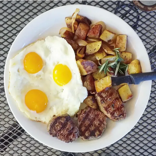 fried eggs Perk Eatery in Paradise Valley Village