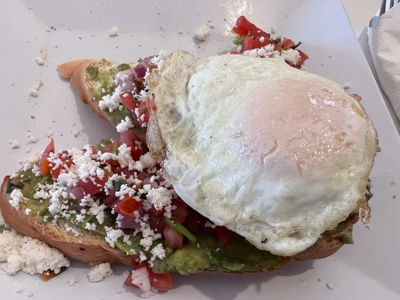 avocado toast Scramble, a Breakfast & Lunch Joint