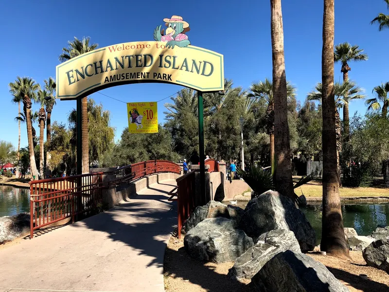 Kid-Friendly day trips Enchanted Island Amusement Park