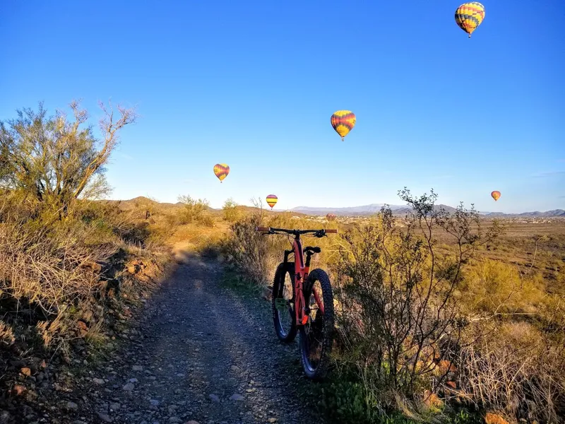 Kid-friendly bike trails Sonoran Preserve -Desert Vista Trailhead