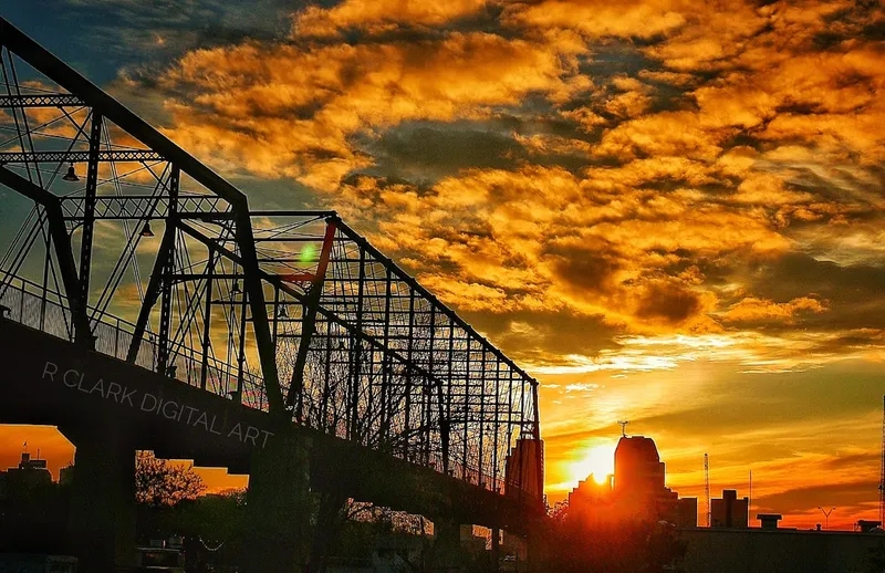 Places for sunsets Hays Street Bridge