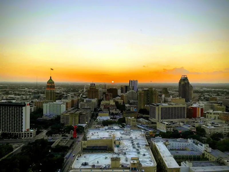 Places for sunsets San Antonio River Walk