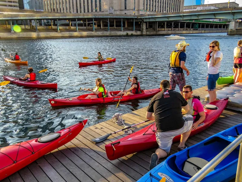 places to go kayaking Walnut Street Dock