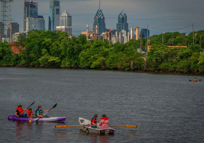 places to go kayaking Bartram's Garden