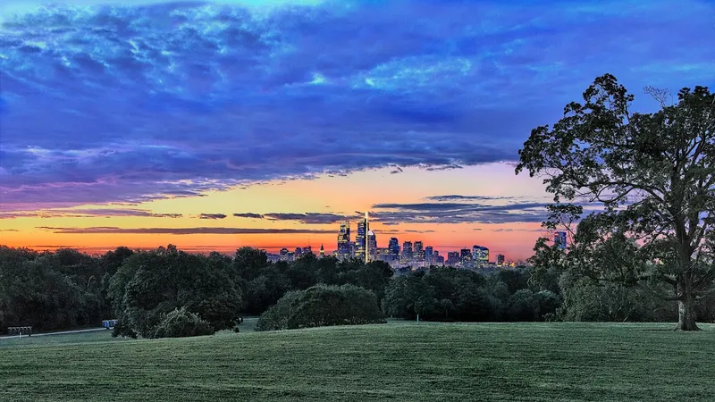 Places for sunsets Belmont Plateau