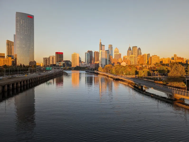 Places for sunsets Schuylkill River Park