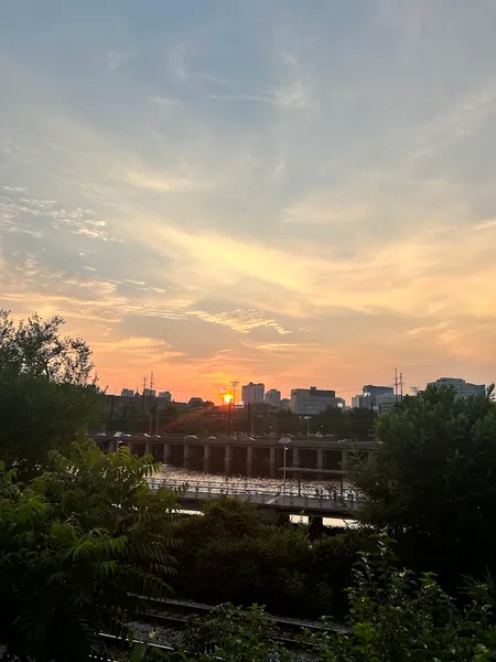 Places for sunsets Schuylkill Banks