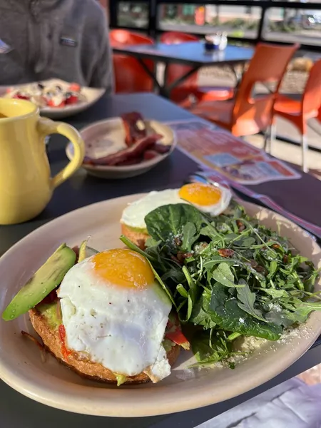 avocado toast Snooze, an A.M. Eatery