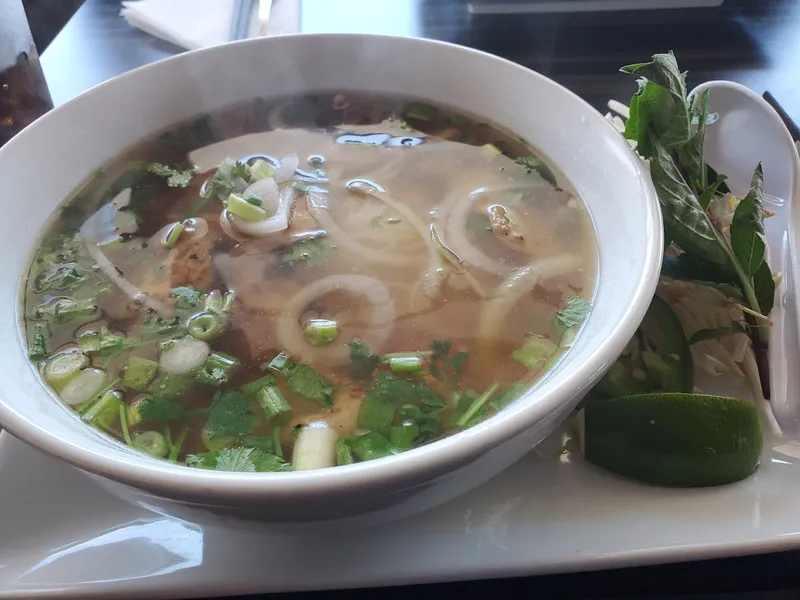 chicken rice soup Basilic Vietnamese Kitchen