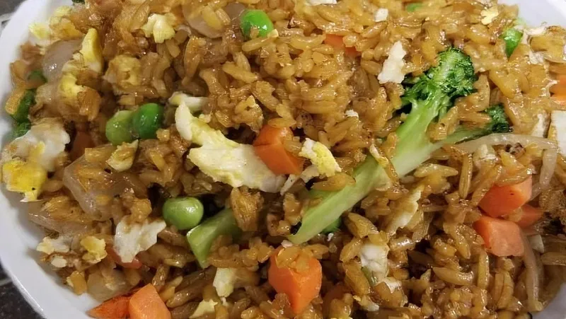 Fried rice Chan's Halal Chinese Food