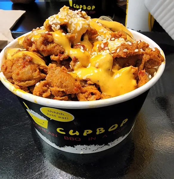 chicken roll Cupbop - Korean BBQ in a Cup