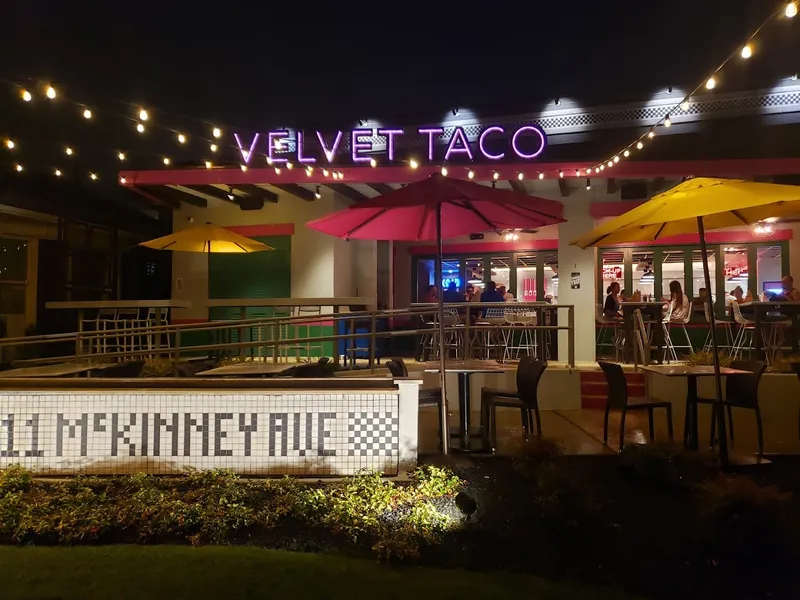 late night restaurants Velvet Taco