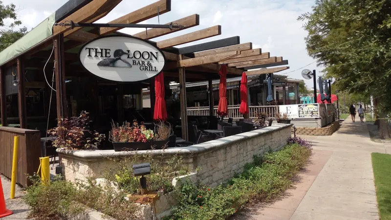 outdoor dining The Loon in Uptown