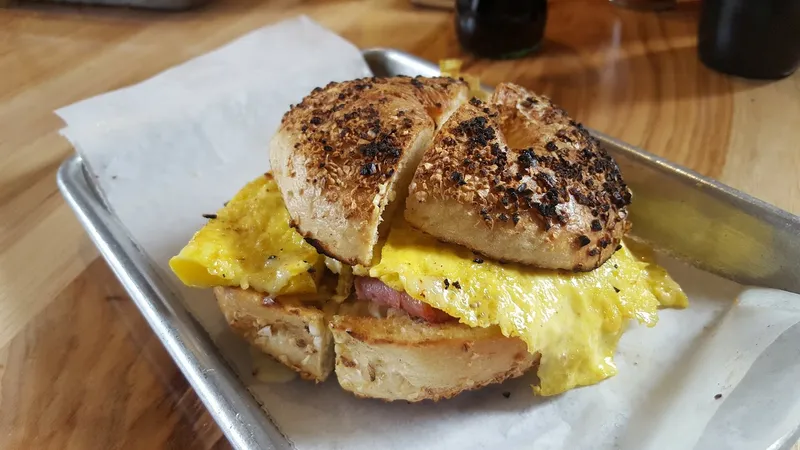 egg sandwich Spread Bagelry