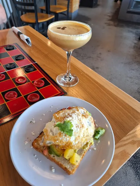 avocado toast The Board and Brew in University City