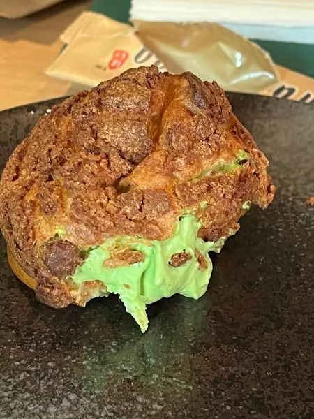 Bread Pudding Matcha Panda Cafe