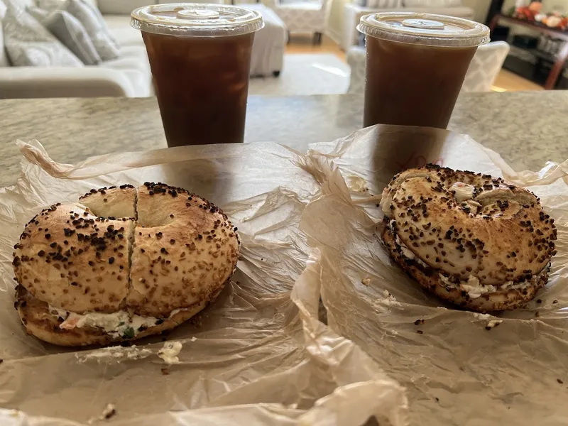 egg sandwich Bagels and Co.