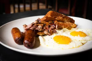 fried eggs in Old City Philadelphia