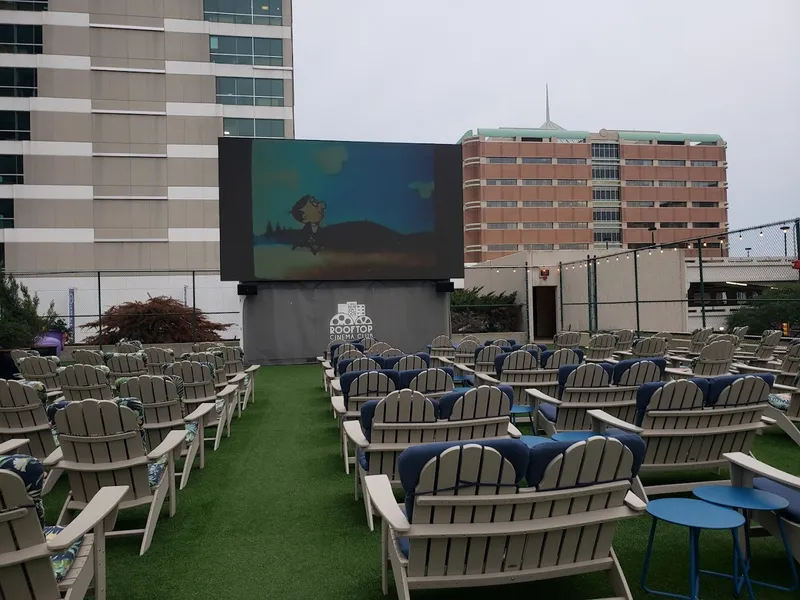 movie theaters Rooftop Cinema Club Downtown Ft Worth