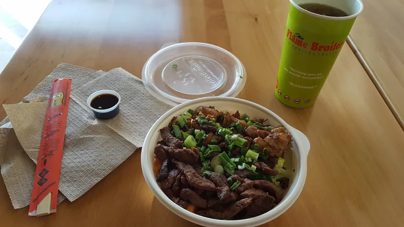 korean restaurants Flame Broiler