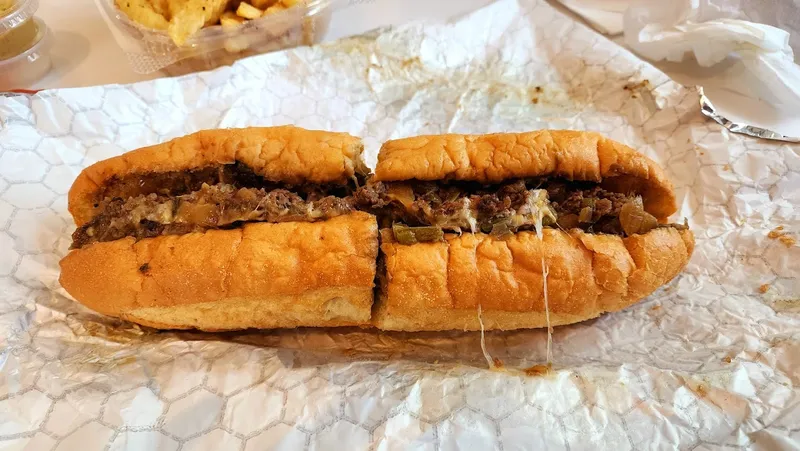 philly cheesesteaks R&B's Steak and Fries