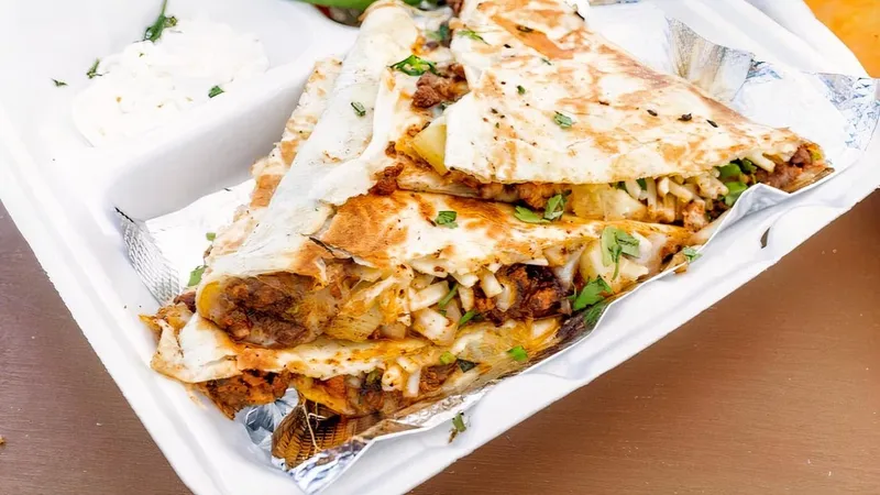 chicken quesadilla Granny's Tacos