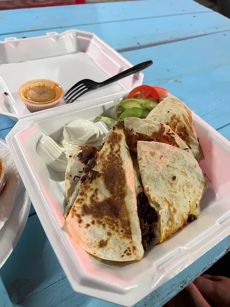 chicken quesadilla Las Trancas Taco Stand