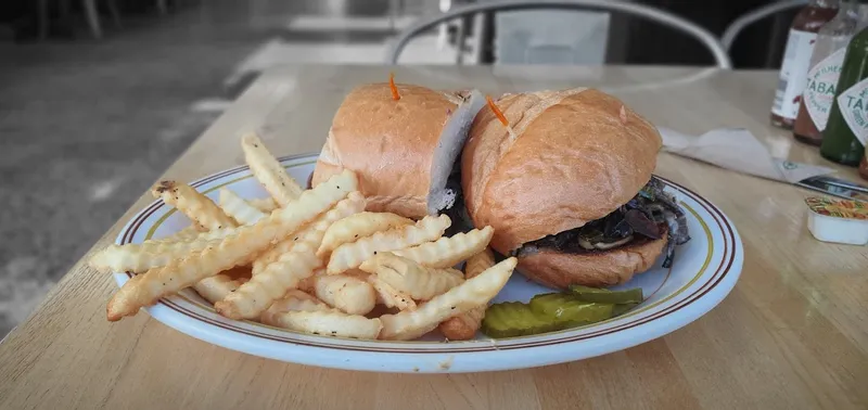 french dip Sandwich Deck Restaurant